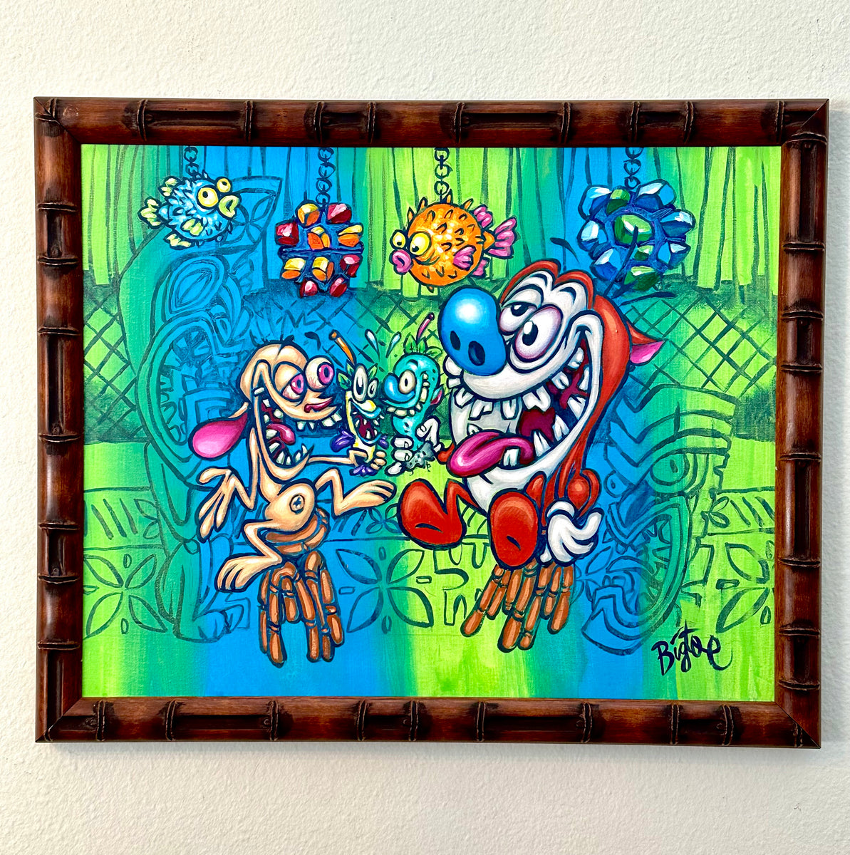 Happy Happy Joy Joy Original Acrylic Painting – BigToe Art