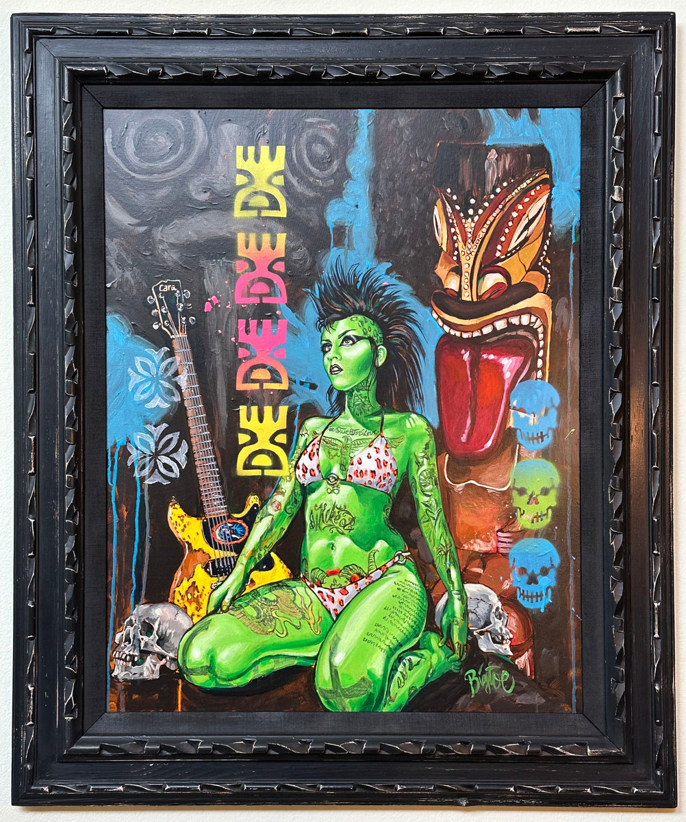 Malice in the Secret Garden Original Acrylic Painting in