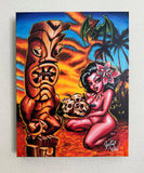 Pagan Ritual Artist Remarque Archival CANVAS Art Print - Sold