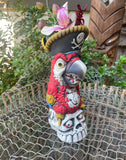 Scarlet Macaw Pegleg Parrott Parrot Tiki Mug