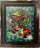 SOLD - Aud Rod Original Acrylic Painting in Custom Frame