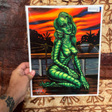 Black Lagoon Lolita Archival PAPER Art Print - Select Size