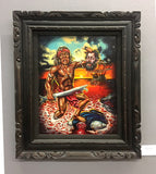 SOLD - Death of Magellan Original Acrylic Painting