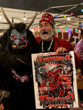 Krampus Christmas Screenprint Poster