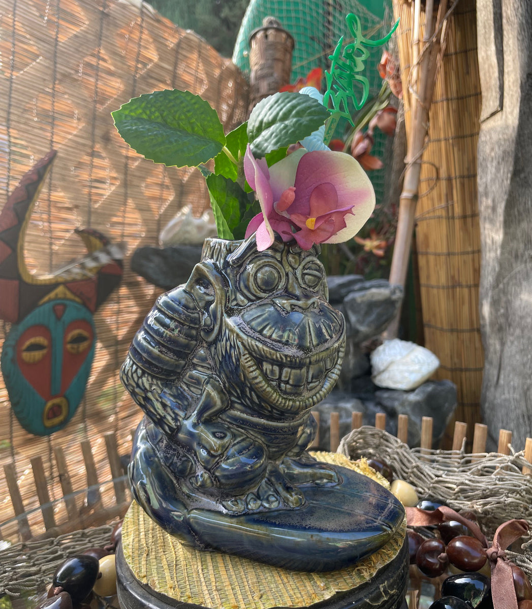 Surfin Monkey Tiki Mug - Blue - Sold Out – BigToe Art