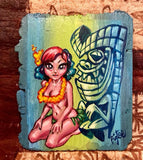 SOLD - Tiki Trixi Original Acrylic Painting