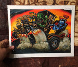 Hot Rod Herman Archival PAPER Art Print - Select Size