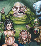 SOLD-Jabba Junta Original Acrylic Painting