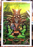 Zombie Tiki Archival PAPER Art Print - Select Size