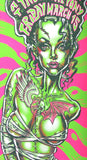 Electric Bride Screenprint Poster for Electric Frankenstein, The Damned