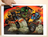 Hot Rod Herman Archival PAPER Art Print - Select Size