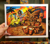 Bongo Beach Archival PAPER Art Print - Select Size