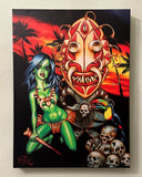 Bone Dagger Archival CANVAS Art Print - Select Size