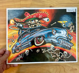 Custom Calavera Archival PAPER Art Print - Select Size