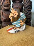 Surfin Monkey Tiki Mug- Blue Stripes