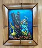 Dark Kanaloa FRAMED CANVAS Art Print