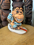 Surfin Monkey Tiki Mug- Blue Stripes