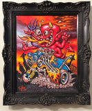 "Hot stuff Hotrod" Original Acrylic Painting