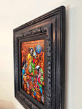 Parrots of the Caribbean Framed Canvas Art Print