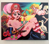 Its A Pirate World Archvial CANVAS Art Print - Select Size