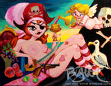 Its A Pirate World Archvial CANVAS Art Print - Select Size