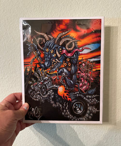 Krampusnacht Archival PAPER Art Print - Select Size