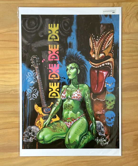 Malice in the Secret Garden Archvial PAPER Art Print - Select Size