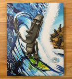 Moai Shack Archival CANVAS Art Print - Select Size