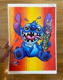 Party Stitch Archival PAPER Art Print - Select Size
