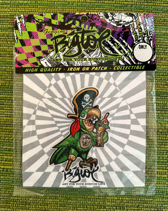 Pirate Parrot Embroidered Patch