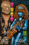 Poison Paradise Original Acrylic Painting in Refinished Frame