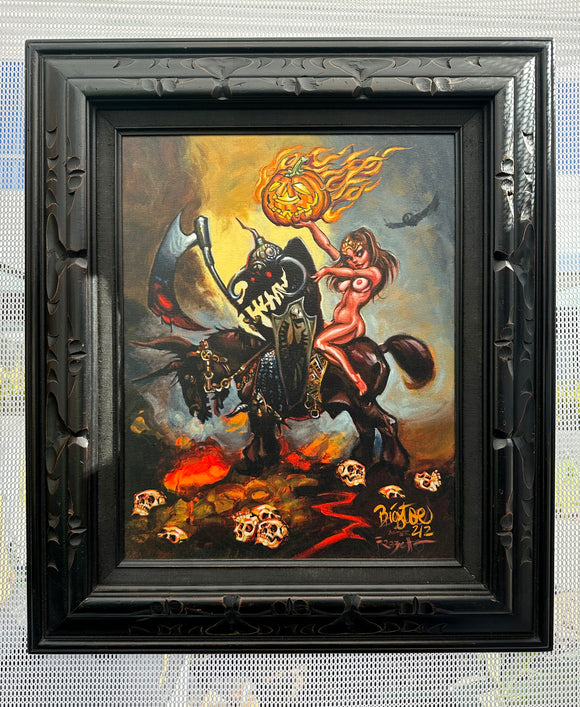 Pumpkin Dealer Enhanced Giclée CANVAS Art: 2 of 2