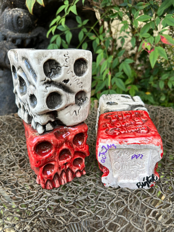 Roll Dem Bones Tiki Mug – BigToe Art Roll Dem Bones Tiki Mug – BigToe Art