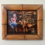 Ruby's Dilemma  FRAMED CANVAS Art Print