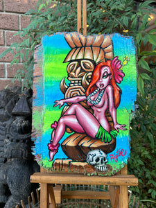 SOLD-Shipwreck Jessica Original Acrylic Painting
