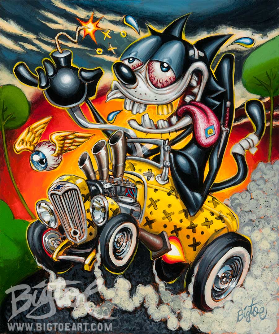 アート・デザイン・音楽 The Art of Big City / Ragnar Bag of Tricks CANVAS Art Print - Select Size – BigToe Art