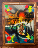 SOLD - Death to Invaders Original Acrylic Painting