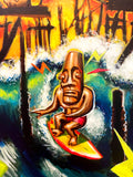 SOLD - Death to Invaders Original Acrylic Painting