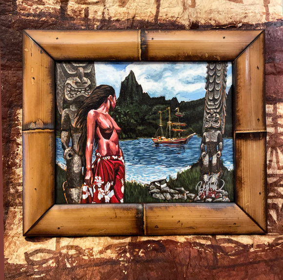 Forbidden Island Framed Canvas Art Print