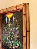 SOLD - Lagoon Warrior Original Acrylic Painting