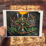 Lagoon Warrior Archival PAPER Art Print - Select Size