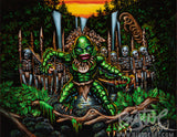 Lagoon Warrior Archival PAPER Art Print - Select Size