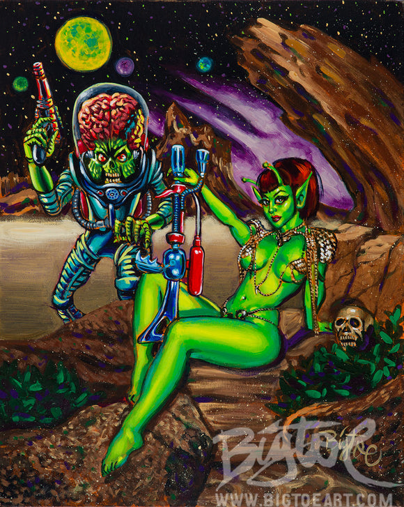 Mars Attracts Archival PAPER Art Print - Select Size