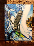 Moai Shack Archival CANVAS Art Print - Select Size