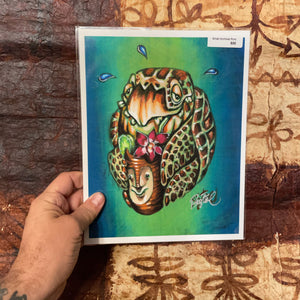 Pau Hana Honu Archival PAPER Art Print - Select Size