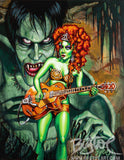 Queen and the Creature Archvial CANVAS Art Print - Select Size