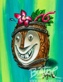 Rum Barrel Bob Archival PAPER Art Print - Select Size