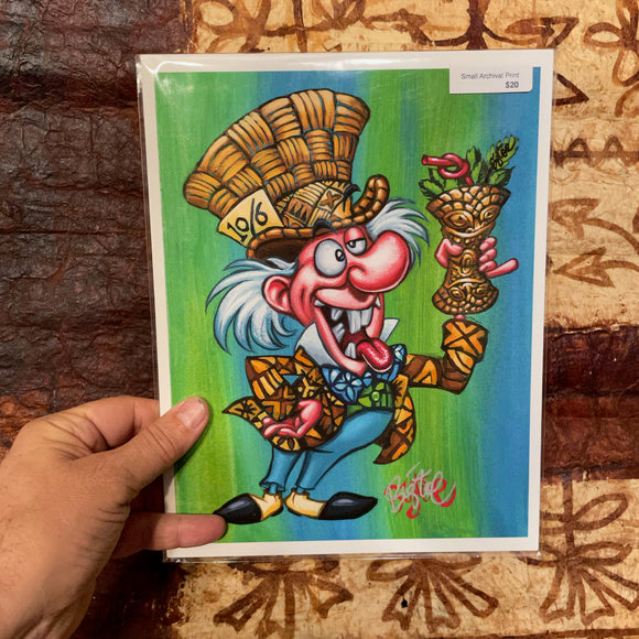 Sandwich Isles Hatter Archival PAPER Art Print - Select Size