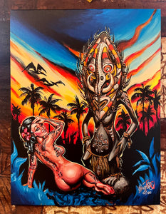 Sepik River Seduction Archival Canvas Art Print - Select Size
