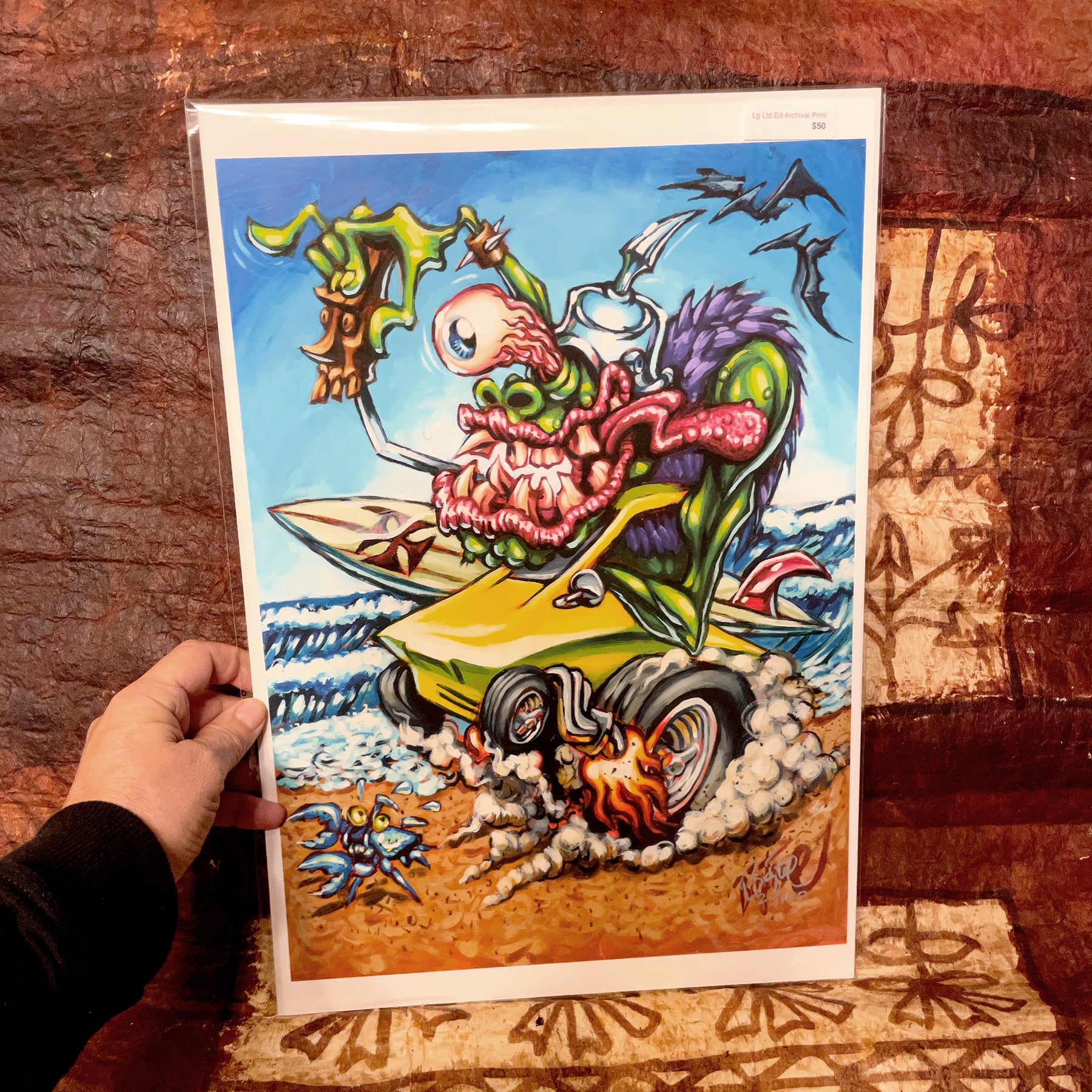 Surfite Summer Archival PAPER Art Print - Select Size – BigToe Art